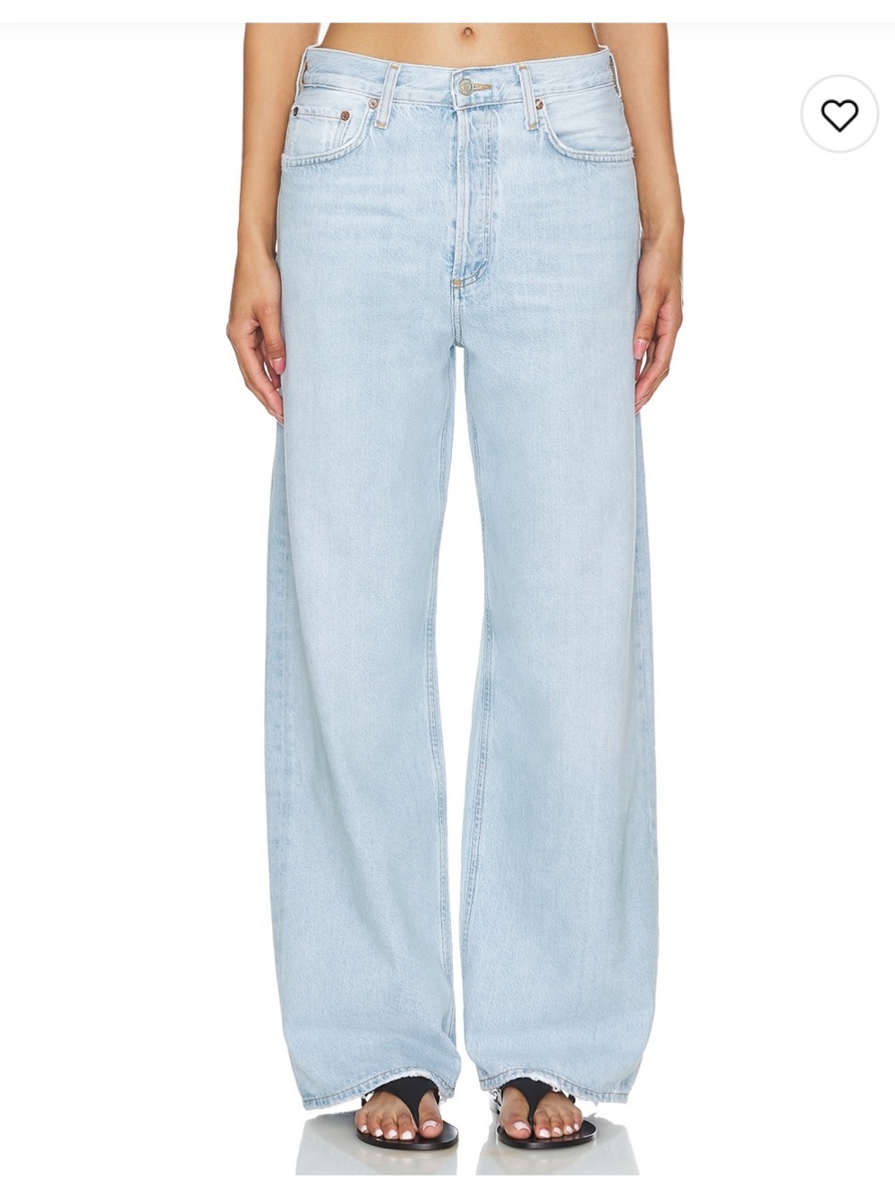 Agolde Light Blue Low-Slung Baggy Jeans